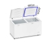 Borracha De Freezer Compat&iacute;vel Com Metalfrio Da400/Da420 Gaxeta 632040001 62X57 Encaixe Meio